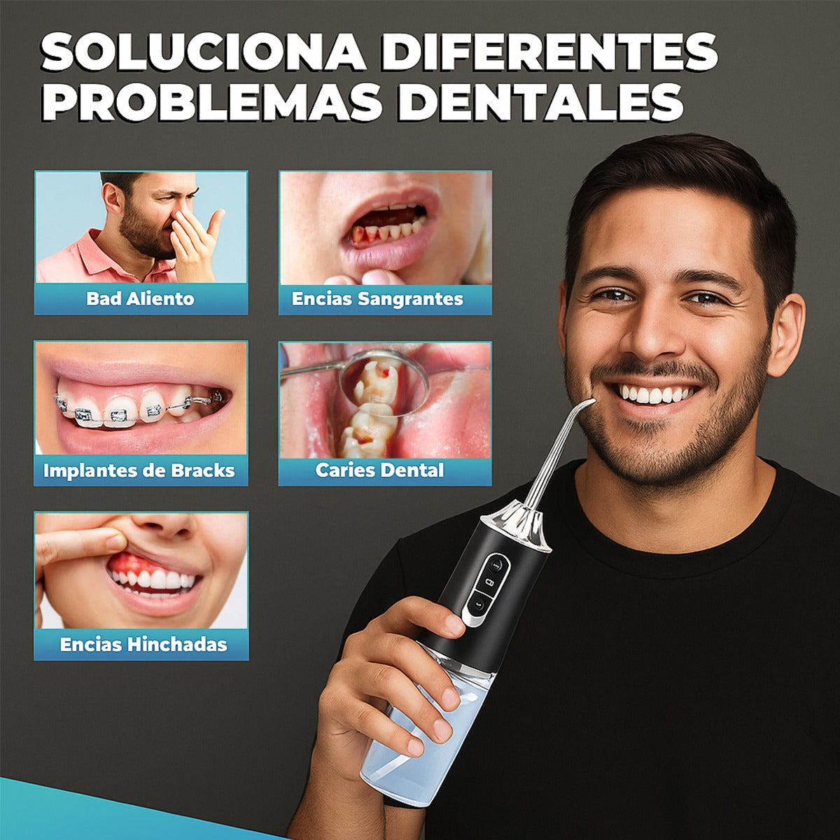 IRRIGADOR DENTAL RECARGABLE USB
