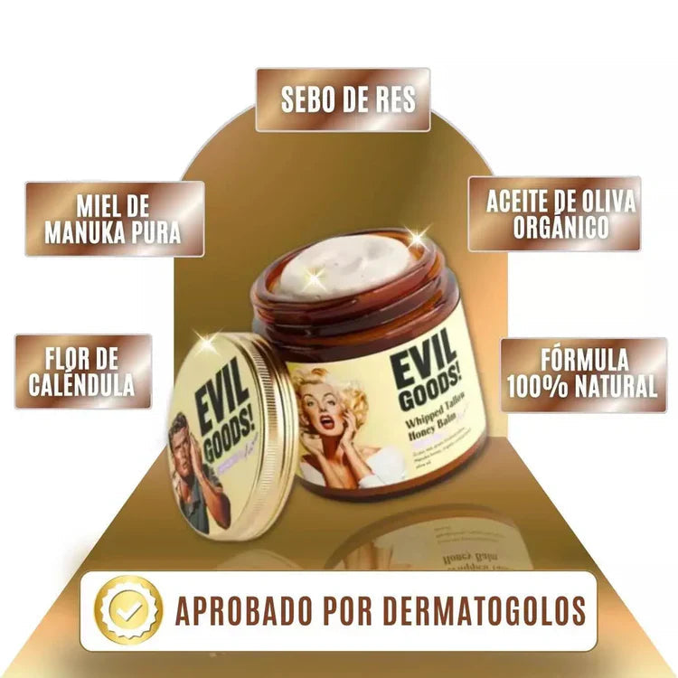 Crema de Sebo de Res y Miel | Evil Goods 100% Original