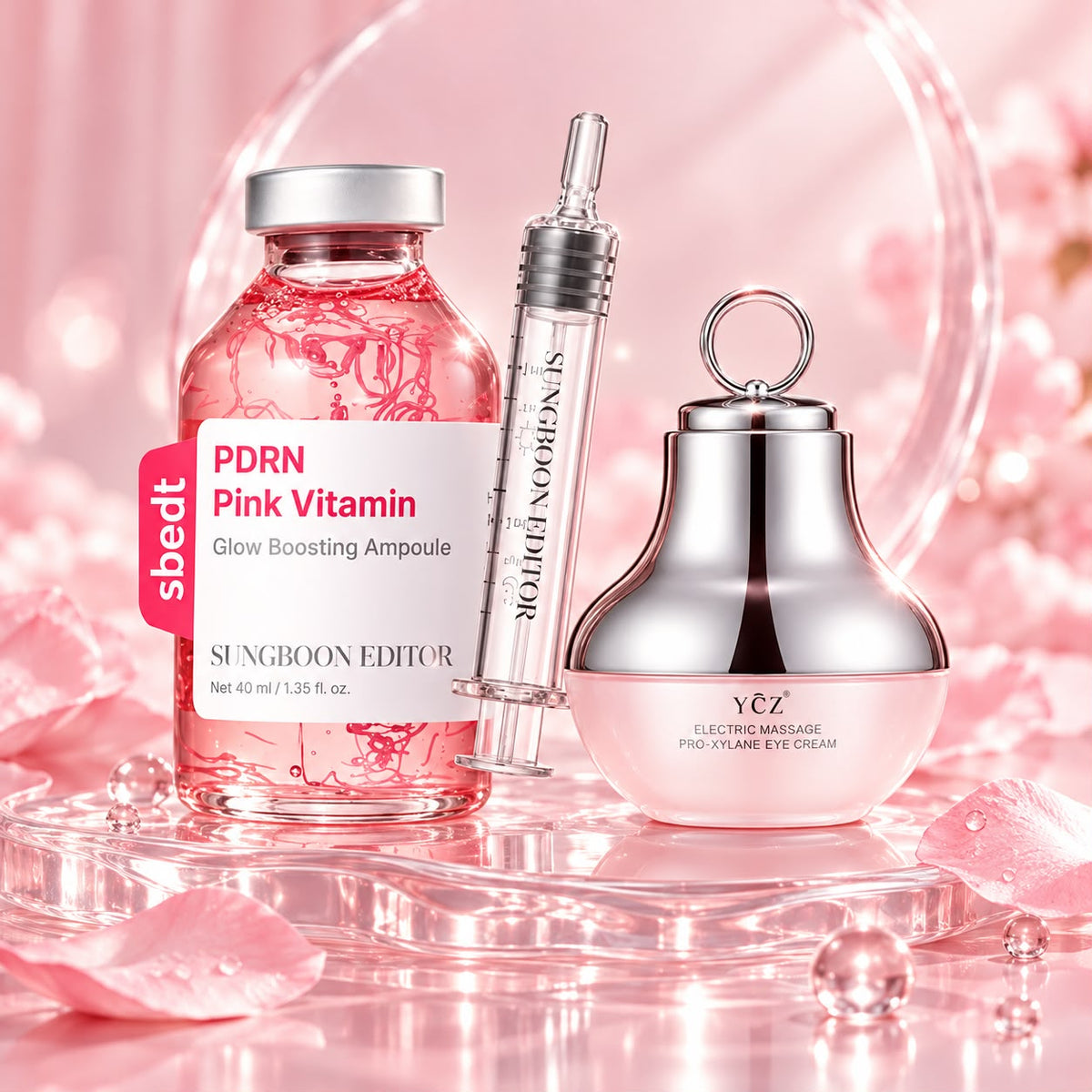 OFERTA CREMA DE MASAJE PARA OJOS Y GLOW BOOSTER PDRN