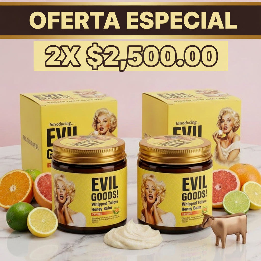 Oferta Crema de Sebo de Res y Miel, Aroma Cítrico | 2 unidades