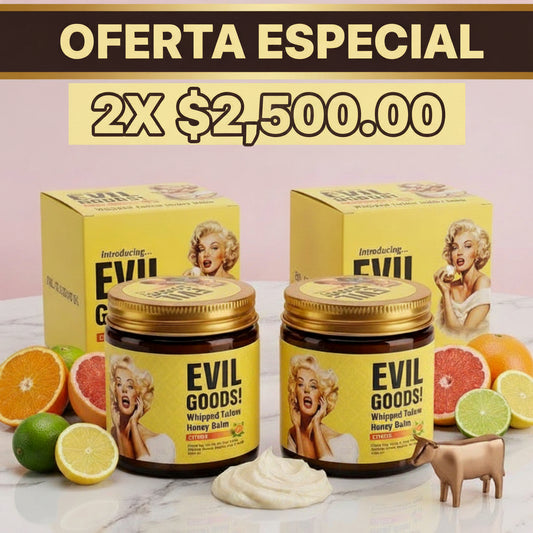 Oferta Crema de Sebo de Res y Miel, Aroma Cítrico | 2 unidades