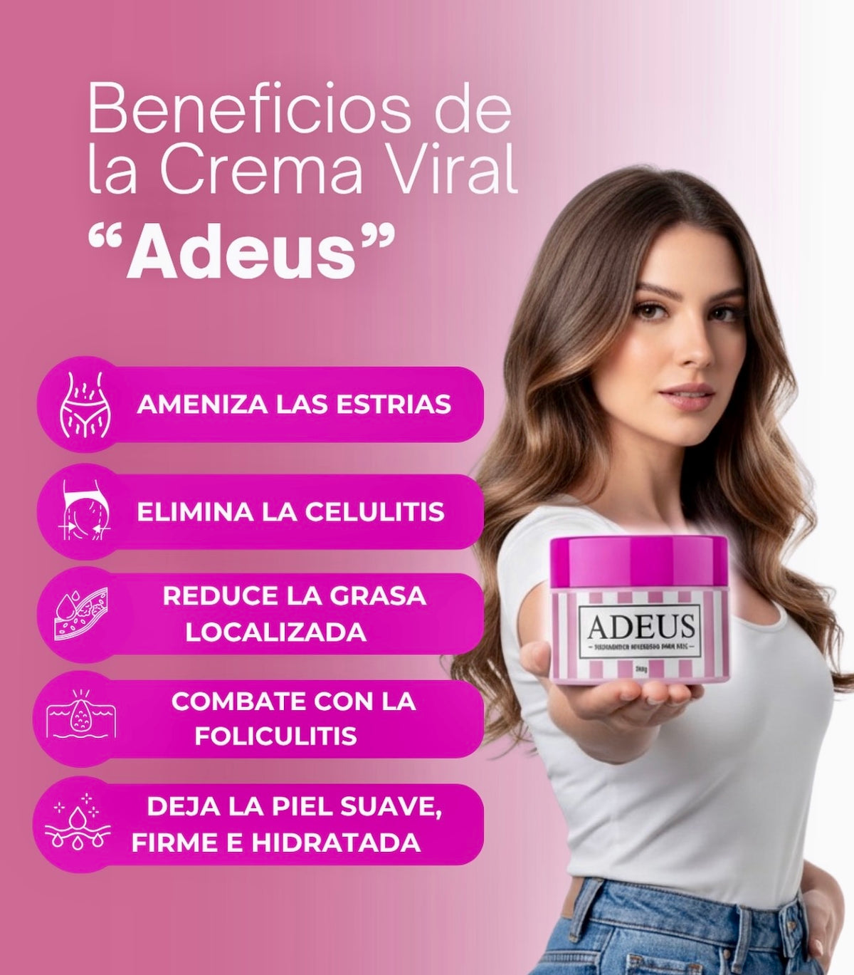 ADEUS® CREMA PARA ESTRIAS 100% ORIGINAL