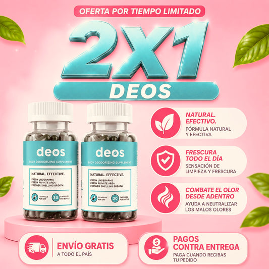 OFERTA DEOS® DESODORANTE INTERNO EN CAPSULAS