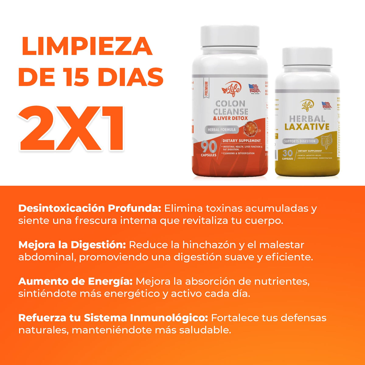 LIMPIEZA DE COLON 15 Dias™ 2x1